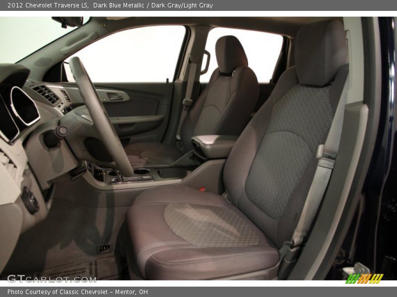 Dark Blue Metallic / Dark Gray/Light Gray 2012 Chevrolet Traverse LS