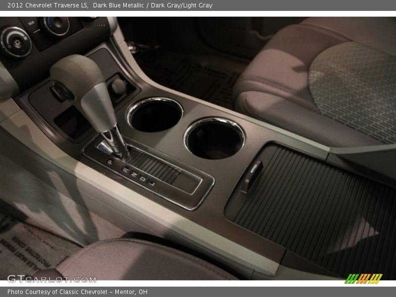 Dark Blue Metallic / Dark Gray/Light Gray 2012 Chevrolet Traverse LS