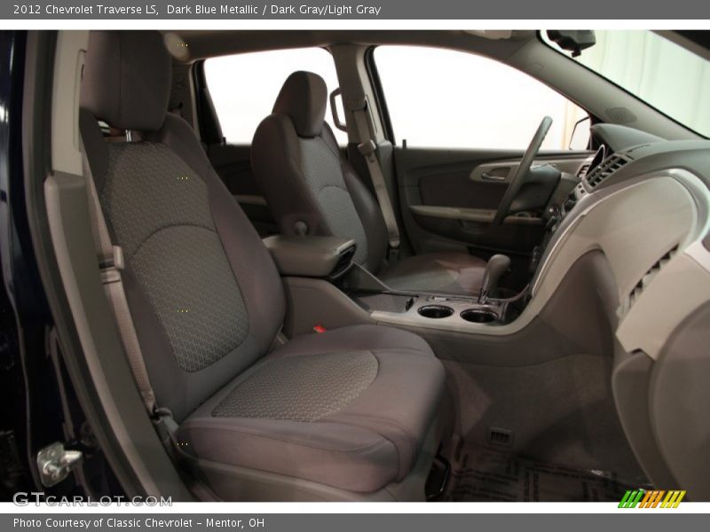 Dark Blue Metallic / Dark Gray/Light Gray 2012 Chevrolet Traverse LS