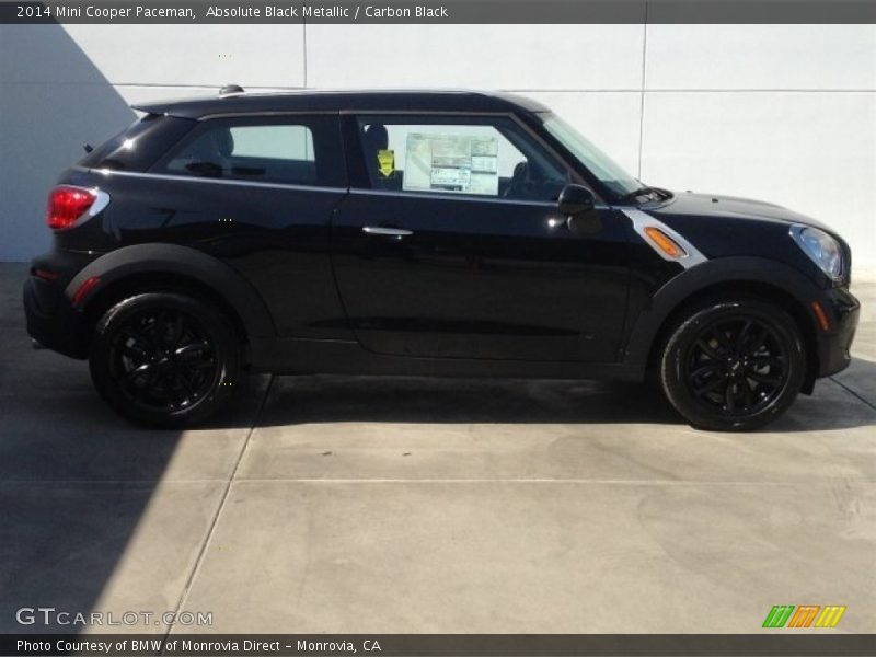 Absolute Black Metallic / Carbon Black 2014 Mini Cooper Paceman