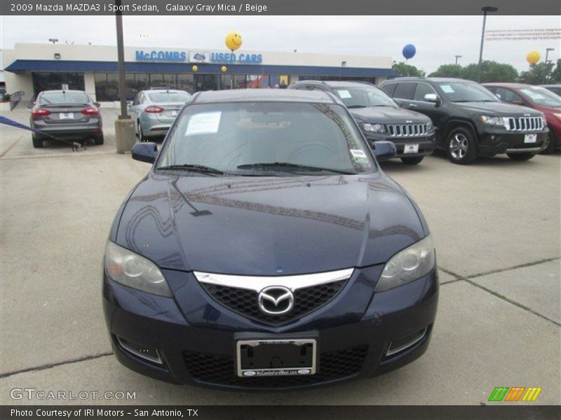 Galaxy Gray Mica / Beige 2009 Mazda MAZDA3 i Sport Sedan