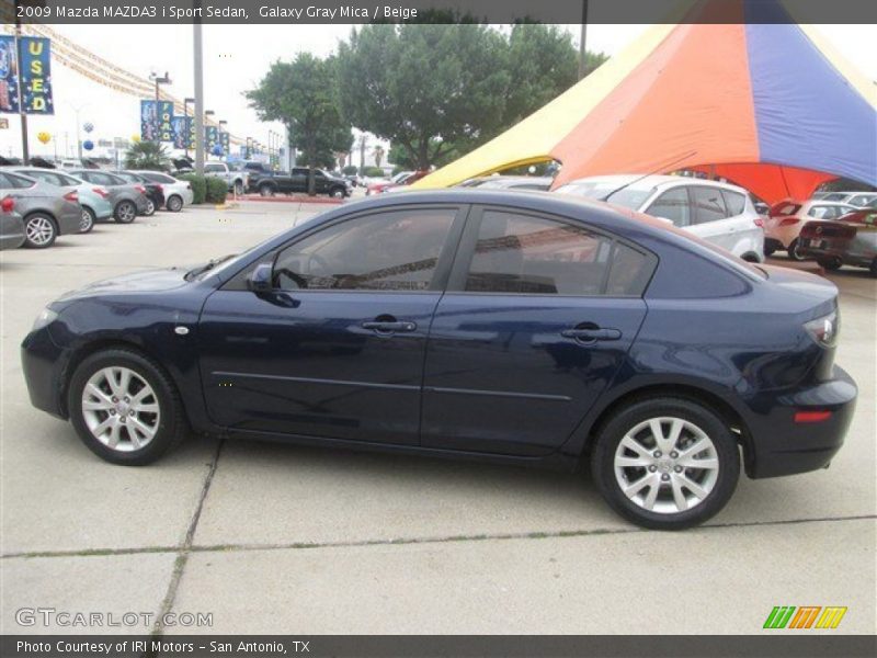 Galaxy Gray Mica / Beige 2009 Mazda MAZDA3 i Sport Sedan