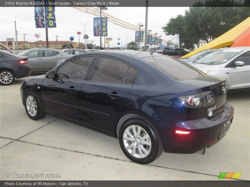 Galaxy Gray Mica / Beige 2009 Mazda MAZDA3 i Sport Sedan