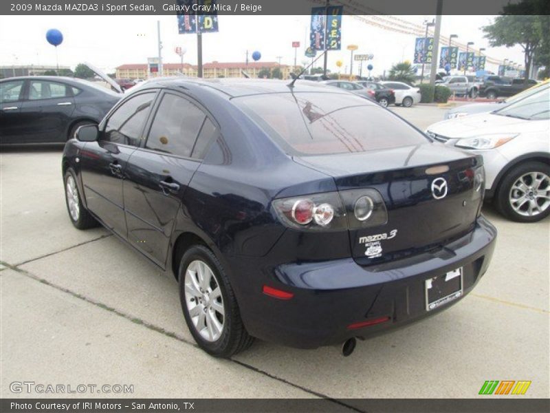 Galaxy Gray Mica / Beige 2009 Mazda MAZDA3 i Sport Sedan