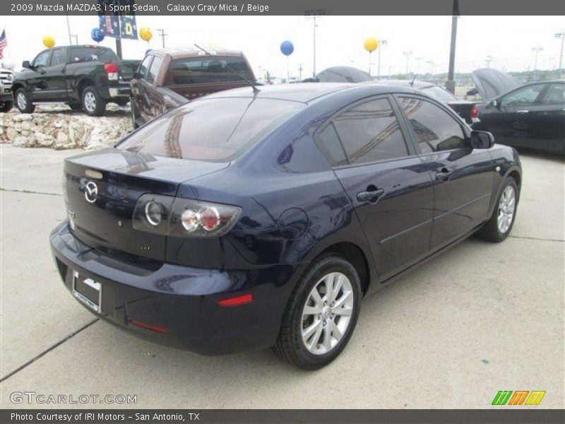 Galaxy Gray Mica / Beige 2009 Mazda MAZDA3 i Sport Sedan