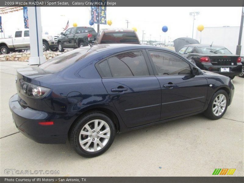 Galaxy Gray Mica / Beige 2009 Mazda MAZDA3 i Sport Sedan