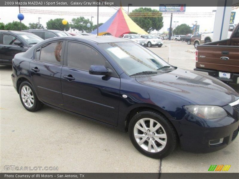 Galaxy Gray Mica / Beige 2009 Mazda MAZDA3 i Sport Sedan