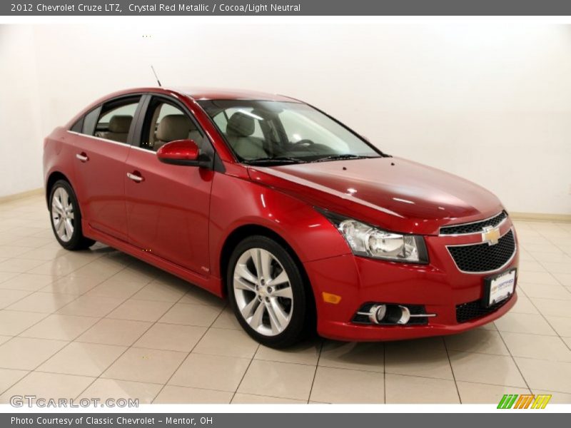 Crystal Red Metallic / Cocoa/Light Neutral 2012 Chevrolet Cruze LTZ