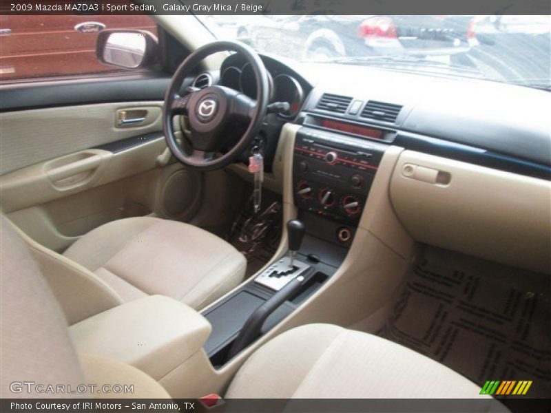 Galaxy Gray Mica / Beige 2009 Mazda MAZDA3 i Sport Sedan