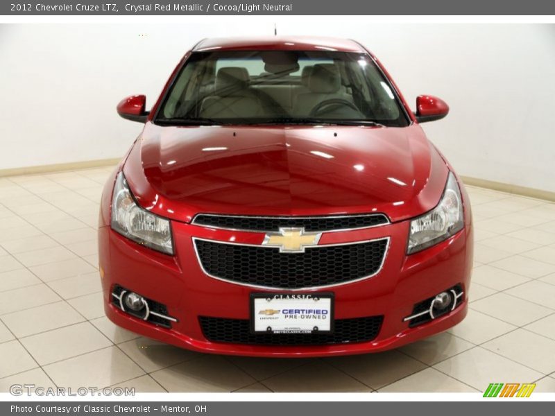 Crystal Red Metallic / Cocoa/Light Neutral 2012 Chevrolet Cruze LTZ