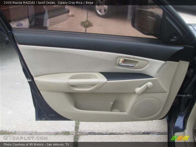 Galaxy Gray Mica / Beige 2009 Mazda MAZDA3 i Sport Sedan