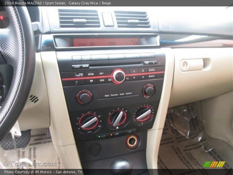 Galaxy Gray Mica / Beige 2009 Mazda MAZDA3 i Sport Sedan