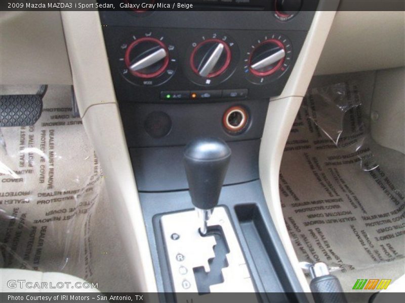 Galaxy Gray Mica / Beige 2009 Mazda MAZDA3 i Sport Sedan