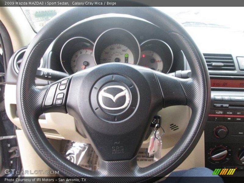 Galaxy Gray Mica / Beige 2009 Mazda MAZDA3 i Sport Sedan