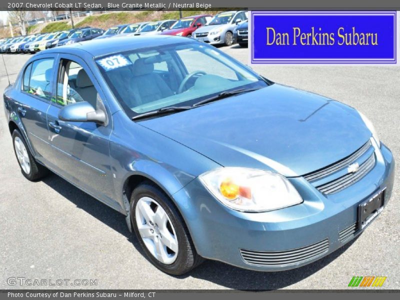 Blue Granite Metallic / Neutral Beige 2007 Chevrolet Cobalt LT Sedan