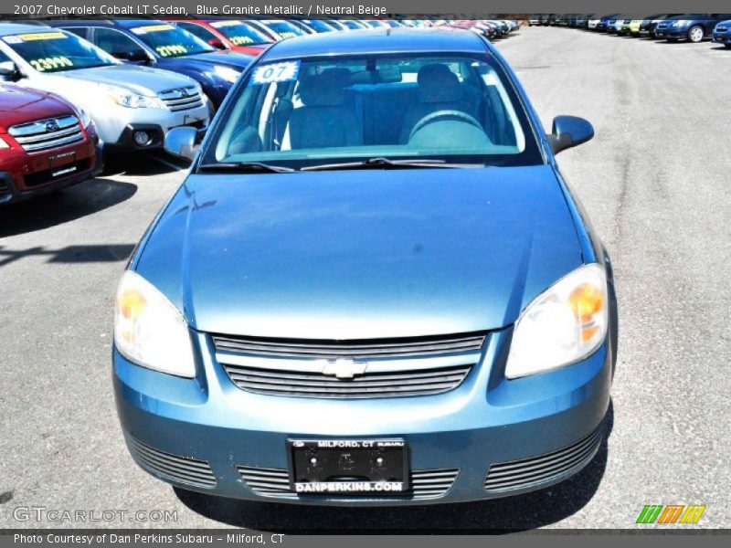 Blue Granite Metallic / Neutral Beige 2007 Chevrolet Cobalt LT Sedan