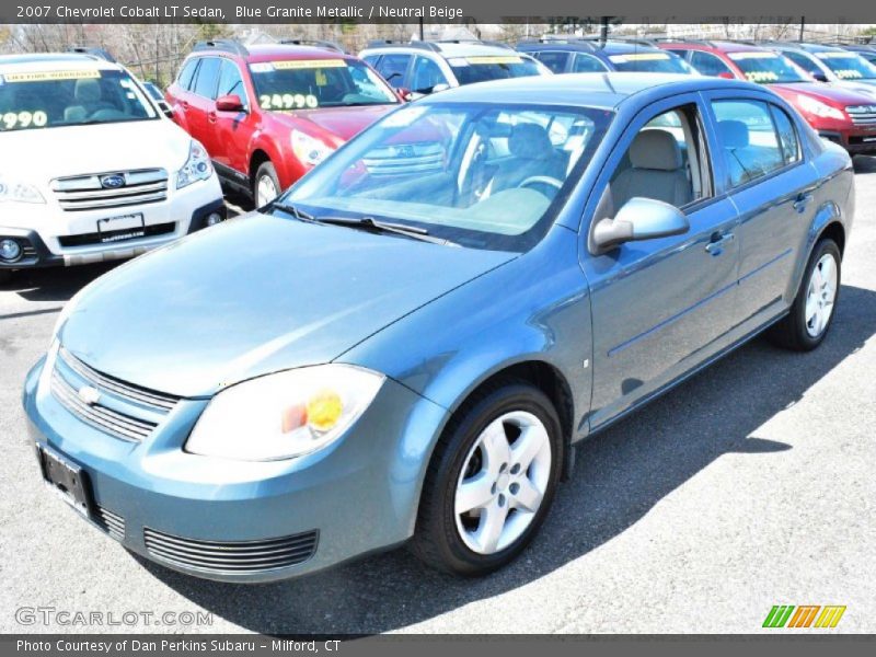 Blue Granite Metallic / Neutral Beige 2007 Chevrolet Cobalt LT Sedan