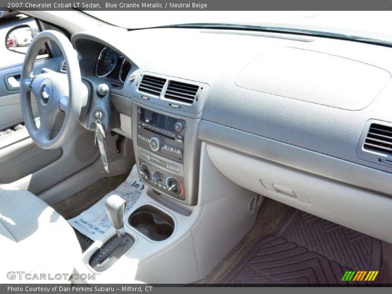 Blue Granite Metallic / Neutral Beige 2007 Chevrolet Cobalt LT Sedan