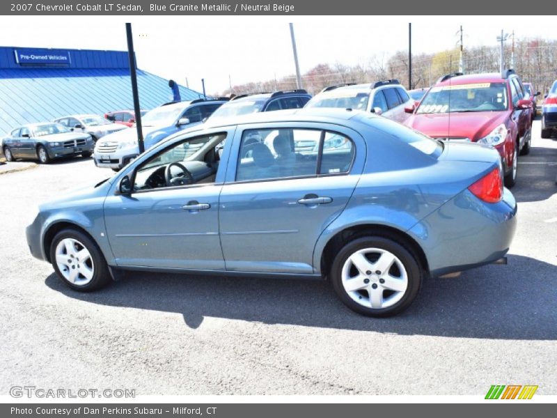Blue Granite Metallic / Neutral Beige 2007 Chevrolet Cobalt LT Sedan