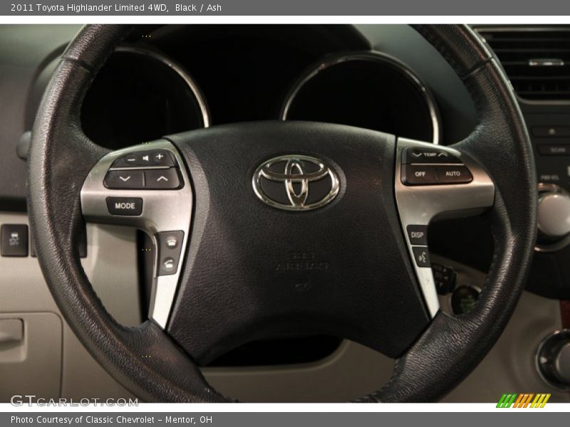 Black / Ash 2011 Toyota Highlander Limited 4WD