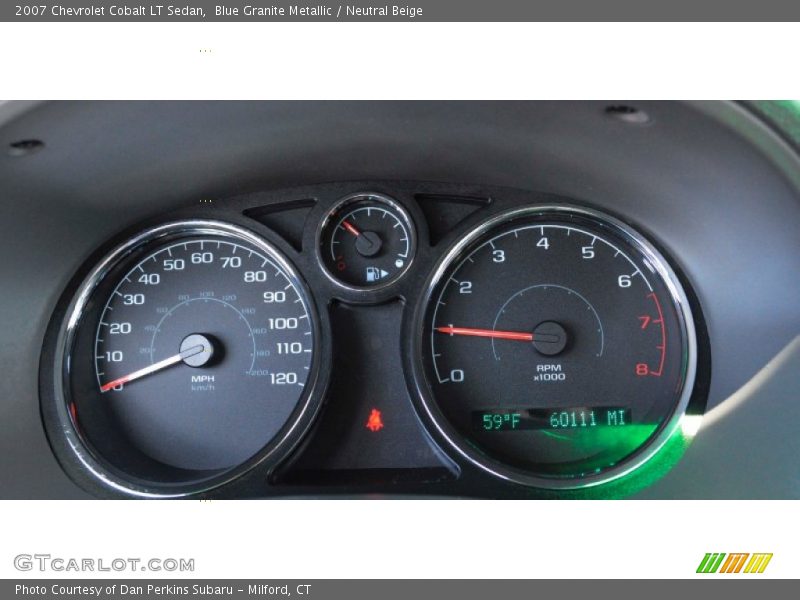 Blue Granite Metallic / Neutral Beige 2007 Chevrolet Cobalt LT Sedan