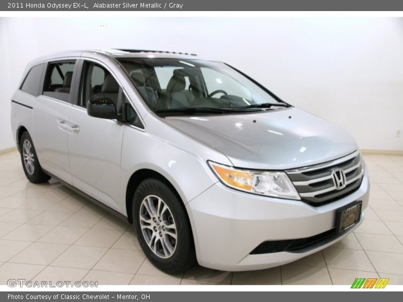 Alabaster Silver Metallic / Gray 2011 Honda Odyssey EX-L