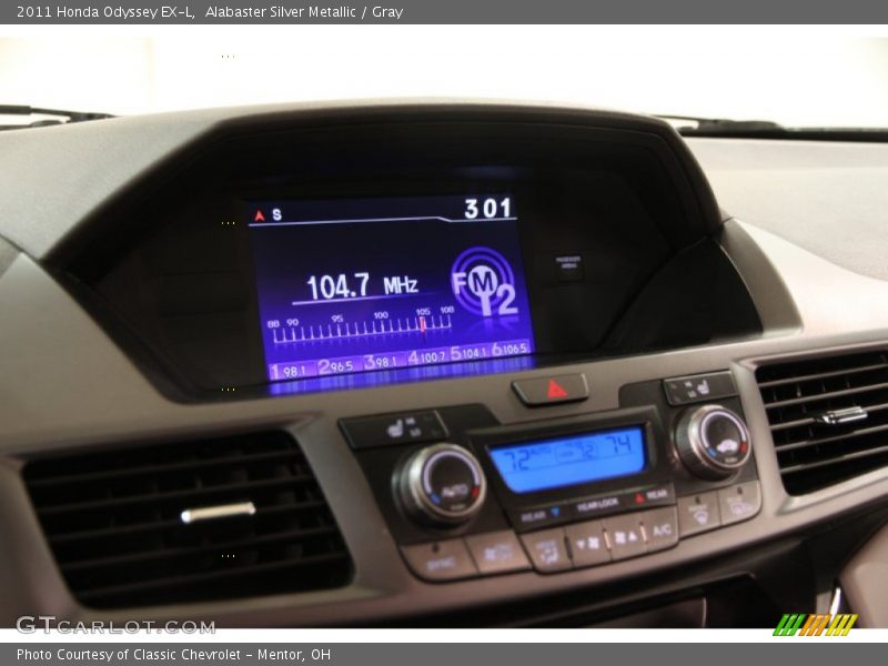 Alabaster Silver Metallic / Gray 2011 Honda Odyssey EX-L