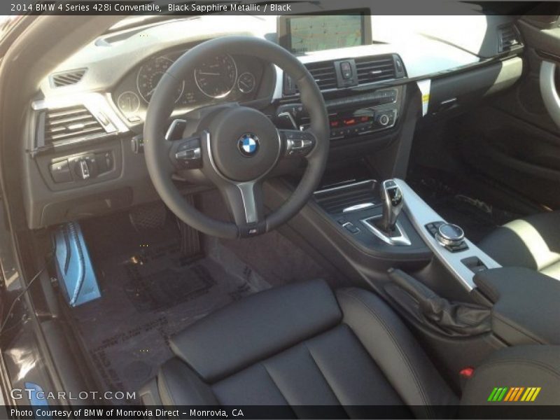 Black Sapphire Metallic / Black 2014 BMW 4 Series 428i Convertible