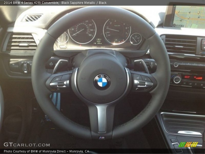 Black Sapphire Metallic / Black 2014 BMW 4 Series 428i Convertible