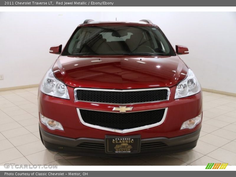 Red Jewel Metallic / Ebony/Ebony 2011 Chevrolet Traverse LT