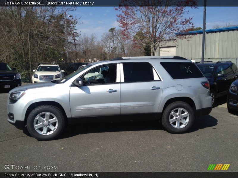 Quicksilver Metallic / Ebony 2014 GMC Acadia SLE