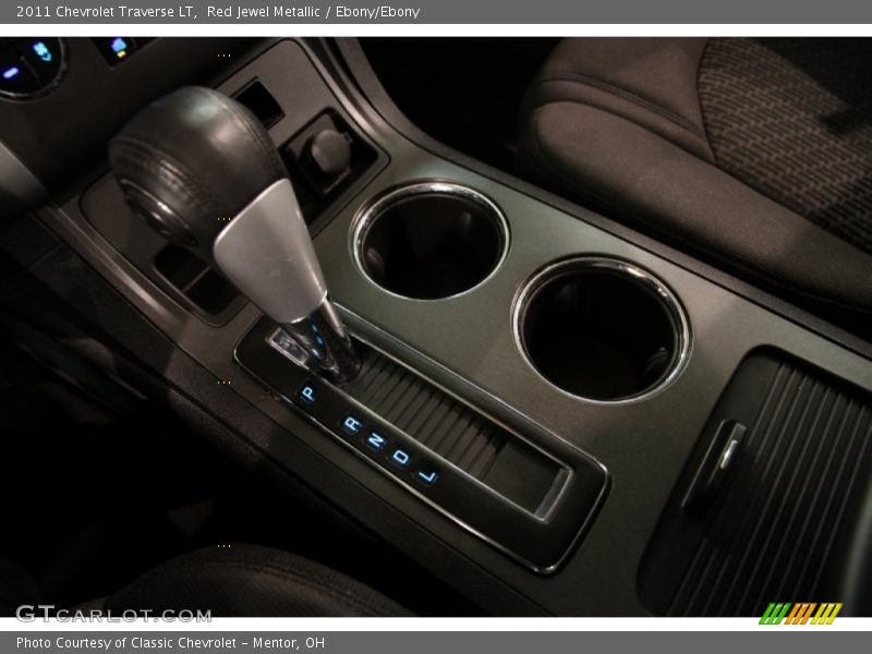Red Jewel Metallic / Ebony/Ebony 2011 Chevrolet Traverse LT