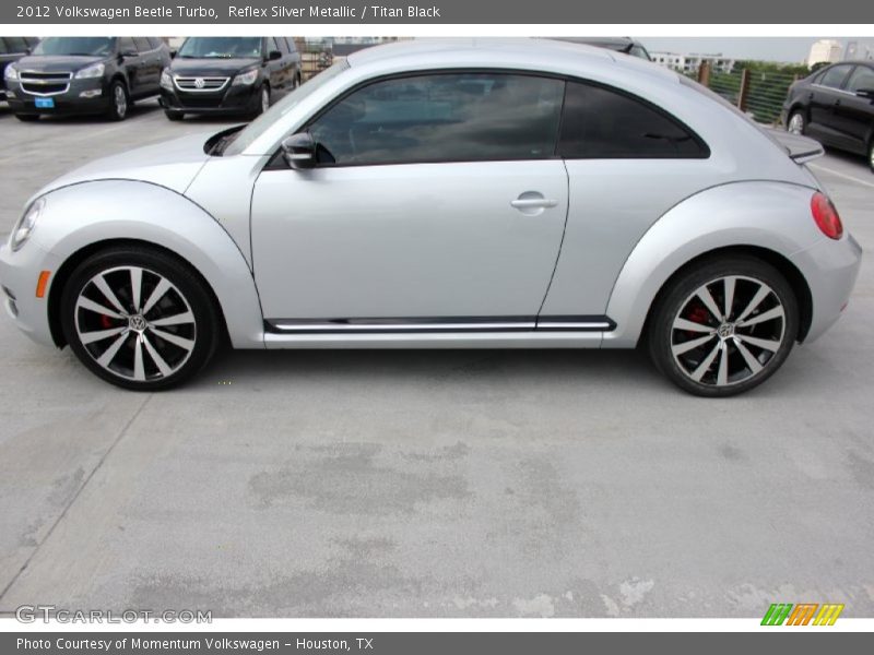 Reflex Silver Metallic / Titan Black 2012 Volkswagen Beetle Turbo