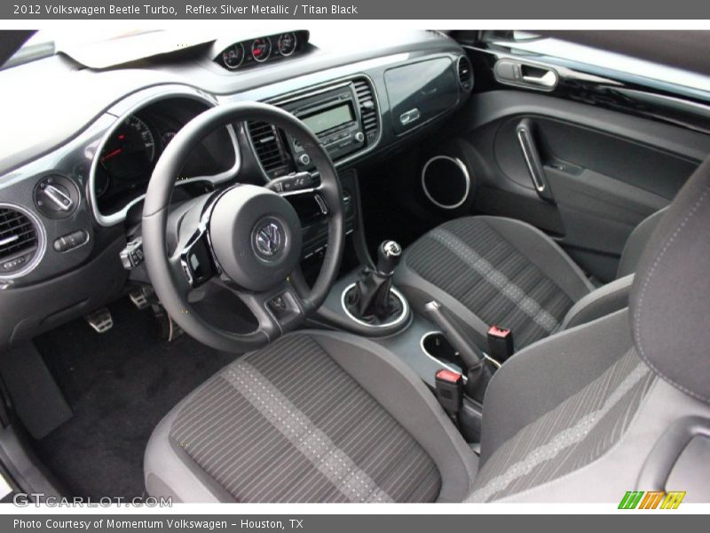 Reflex Silver Metallic / Titan Black 2012 Volkswagen Beetle Turbo