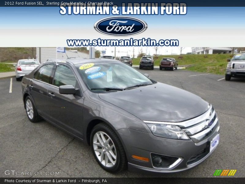 Sterling Grey Metallic / Charcoal Black 2012 Ford Fusion SEL