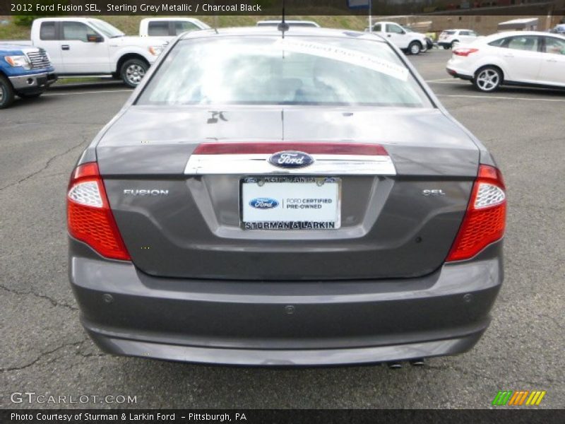 Sterling Grey Metallic / Charcoal Black 2012 Ford Fusion SEL