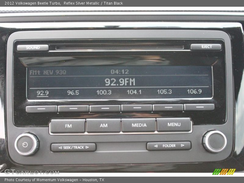 Reflex Silver Metallic / Titan Black 2012 Volkswagen Beetle Turbo