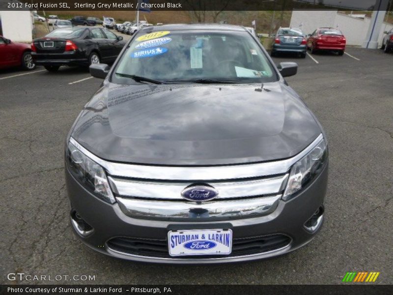 Sterling Grey Metallic / Charcoal Black 2012 Ford Fusion SEL