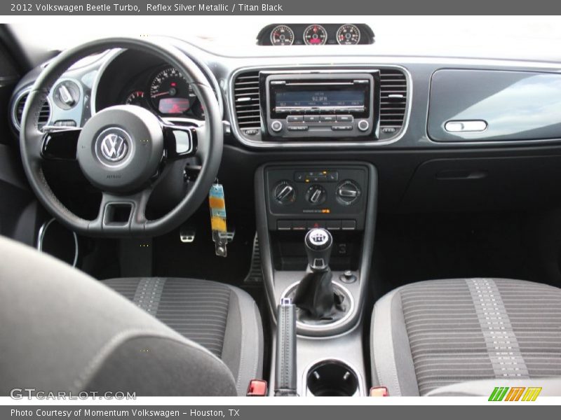 Reflex Silver Metallic / Titan Black 2012 Volkswagen Beetle Turbo