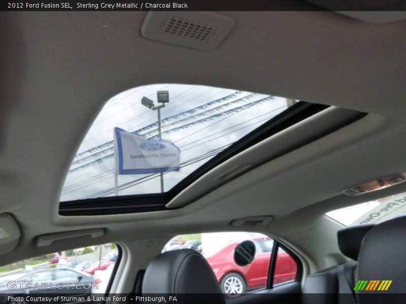 Sterling Grey Metallic / Charcoal Black 2012 Ford Fusion SEL