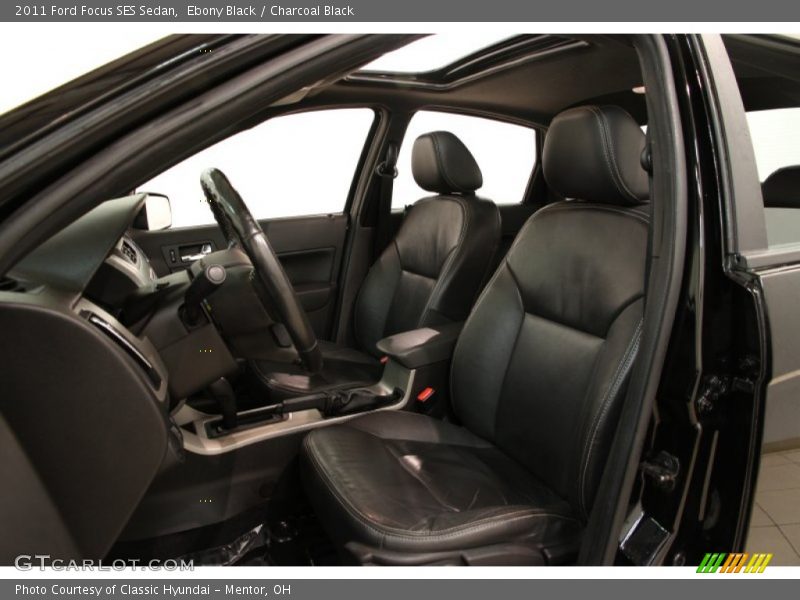 Ebony Black / Charcoal Black 2011 Ford Focus SES Sedan