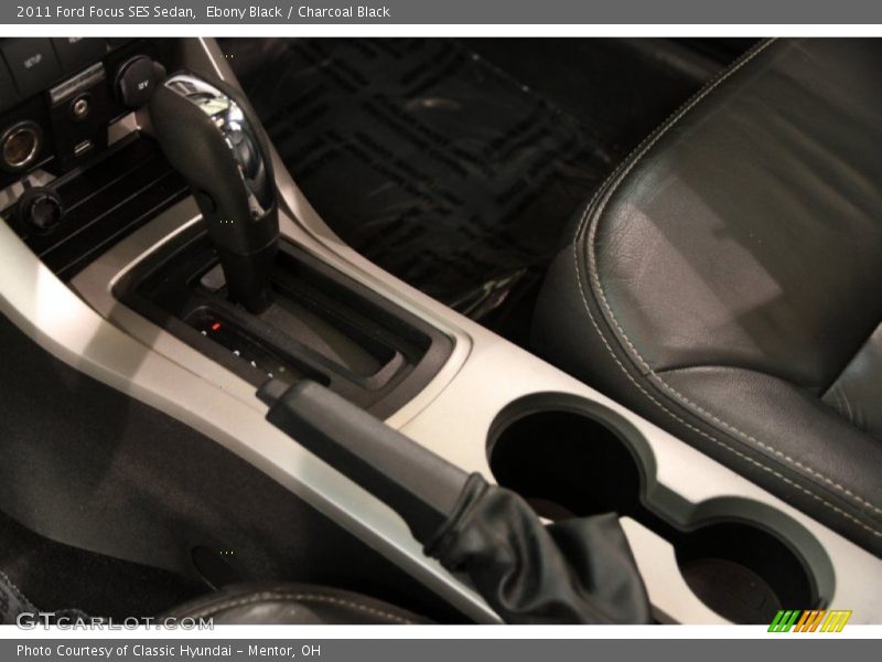 Ebony Black / Charcoal Black 2011 Ford Focus SES Sedan