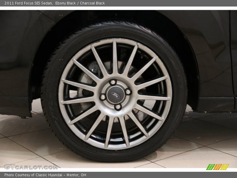 Ebony Black / Charcoal Black 2011 Ford Focus SES Sedan