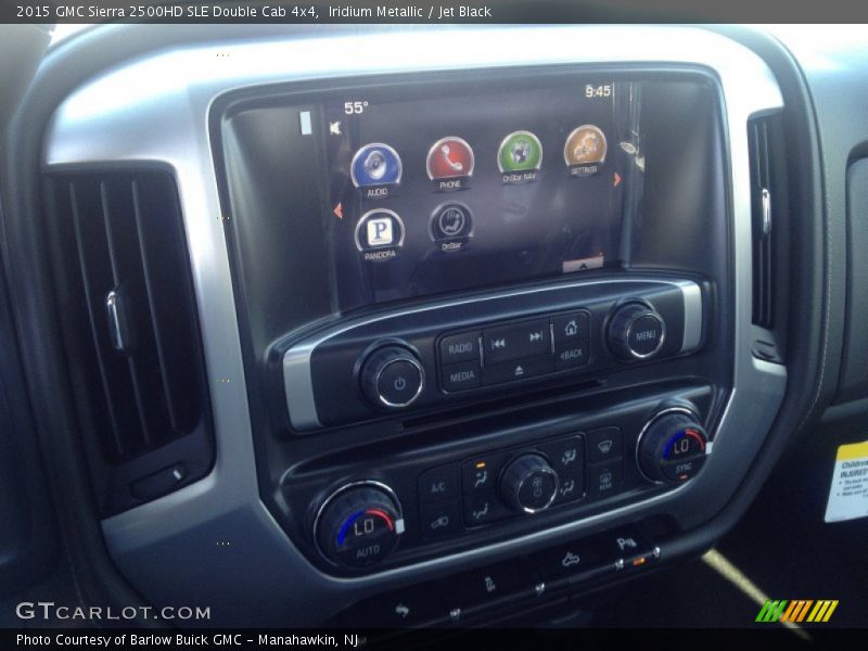 Iridium Metallic / Jet Black 2015 GMC Sierra 2500HD SLE Double Cab 4x4