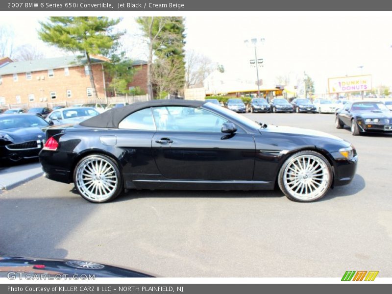 Jet Black / Cream Beige 2007 BMW 6 Series 650i Convertible