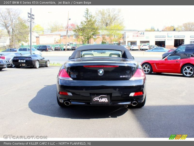 Jet Black / Cream Beige 2007 BMW 6 Series 650i Convertible