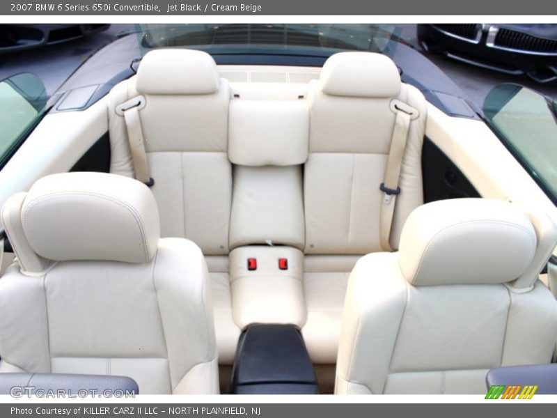 Jet Black / Cream Beige 2007 BMW 6 Series 650i Convertible