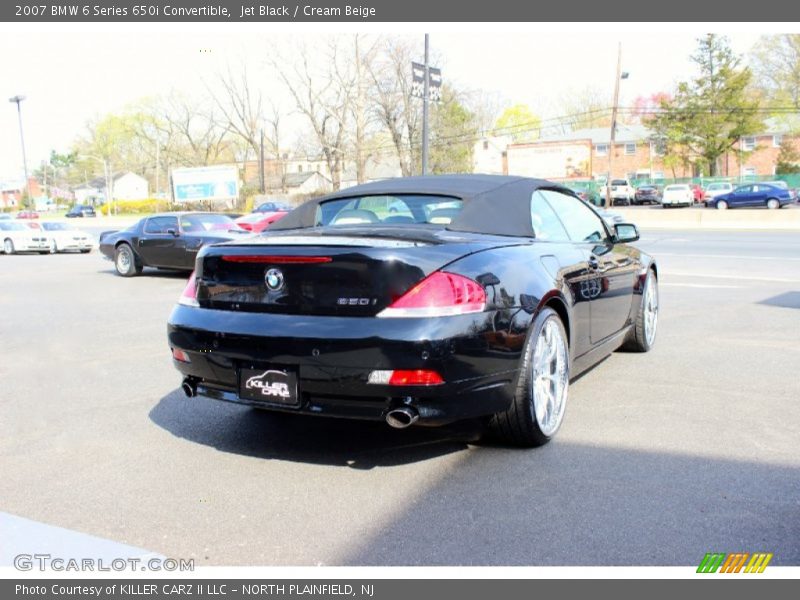 Jet Black / Cream Beige 2007 BMW 6 Series 650i Convertible
