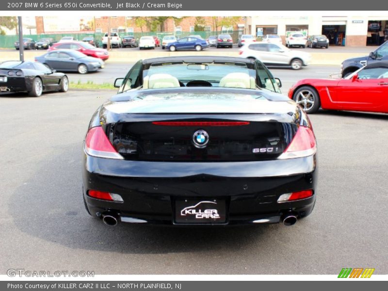 Jet Black / Cream Beige 2007 BMW 6 Series 650i Convertible