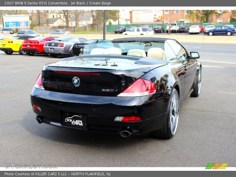 Jet Black / Cream Beige 2007 BMW 6 Series 650i Convertible